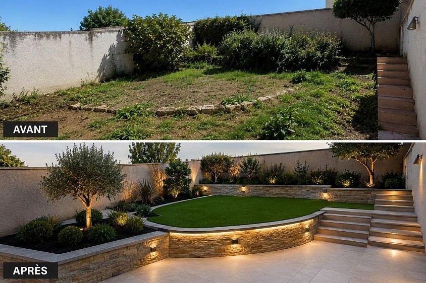 Sam Paysage aménagement paysager complet sur la commune de Mérignac