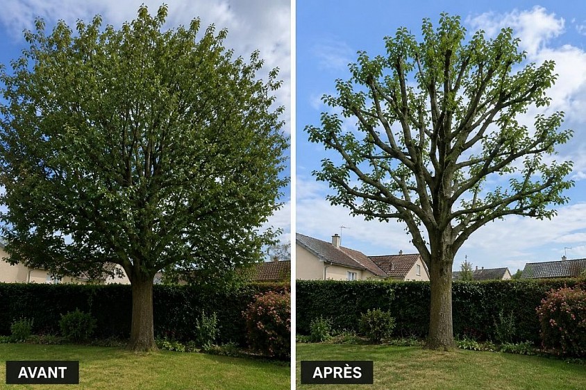 Élagage sur la commune de Ambares et lagrave